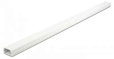 Produktbild von DeLOCK Kabelkanal mit Deckel selbstklebend 26 x 13 mm - Länge 1 m weiß, Weiß, PVC, Klebeband, 26 mm, 1 Stück(e)