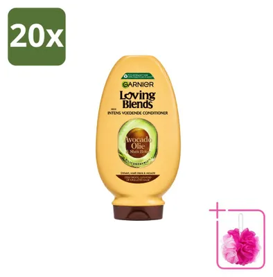 Zdjęcie produktu dla 20 sztuk odżywki Garnier Loving Blends z olejem awokado i masłem shea - dla bardzo suchych lub kręconych włosów - 250 ml - zestaw ekonomiczny