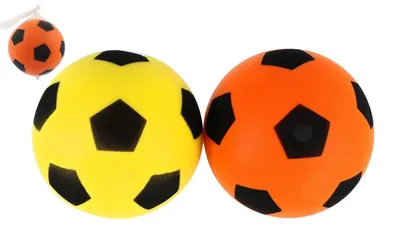 Obrázok produktu pre Penový futbalový loptička, 18 cm, 2 farby, v sieťke