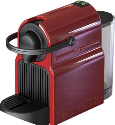 Produktbild von Krups Nespresso Inissia Rouge YY1531FD, Pad-Kaffeemaschine, 0,7 l, Kaffeekapsel, 1200 W, Schwarz, Rot