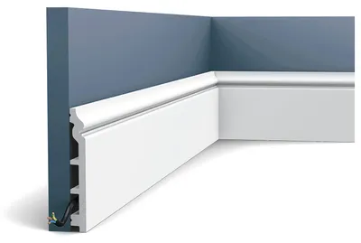 Immagine prodotto di Orac Decor Sx118 Luxxus Robusto battiscopa Battiscopa Modanatura per stucco Modanatura per protezione cavi Battiscopa antiurto | 2 metri