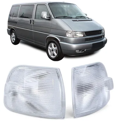 Productafbeelding van Knipperlicht, wit, links/rechts, voor VW T4 GP Multivan Caravelle, bouwjaar 1996-2003, voorzijde
