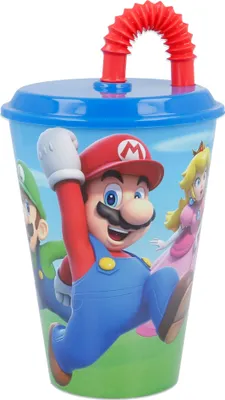 Obrázek produktu pro Hrnek Bidon s brčkem 430ml Super Mario