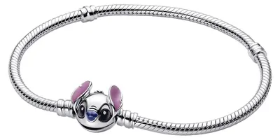 Immagine prodotto di Bracciale Pandora Disney Stitch, modello 593738C01, per donna. Circonferenza del bracciale: 21 cm
