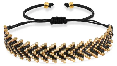 Produktbild von Joya Love Schwarzes Damenarmband Statement Surfer Geschenk Boho Freundschaft Fis