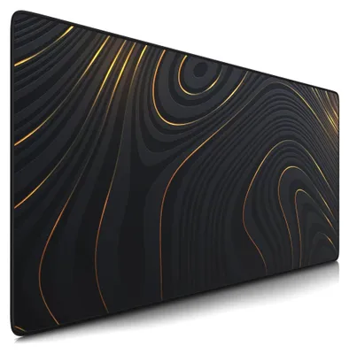 Produktbild von - XXL Speed Gaming Mauspad 900 x 400mm - XXL Mousepad - Tischunterlage Large Size - verbessert Präzision und Geschwindigkeit - Abstract Lines #2