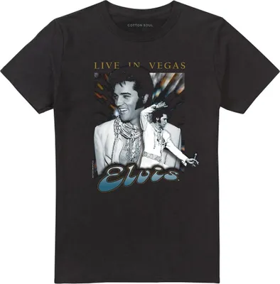 Immagine prodotto di Elvis Presley - Maglietta "Live In Vegas" per uomo/donna Unisex TV32962 (XXL) (Nero)