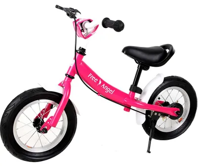 Immagine prodotto di Spielwerk®  Bicicletta Corsa per Bambini 2-5 anni Altezza Regolabile Bici 12 Pollici Sella Gomma Rosa