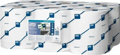 Produktbild von TORK Reflex Mehrzweck-Putzrolle 1-lagig weiß 300 m