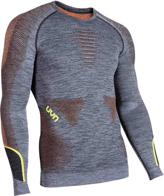 Produktbild von UYN Ambityon langarm Funktionsshirt melange Herren black melange/orange/yellow L/XL