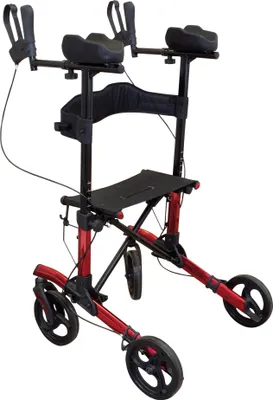 Produktbild von Aidapt leichter Unterarmrollator - rot - 4 Räder