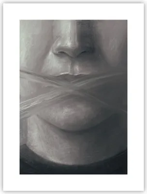 Produktbild von Poster - Poster ohne Rahmen - Symbol Mund Sprache - 30x40 cm - Wand Bild - Wanddeko - Wandbilder - Kunstposter - Wandposter - Bilder - Kunstdruck - Wanddekoration - Wandbild - P2XPA30x40-4754