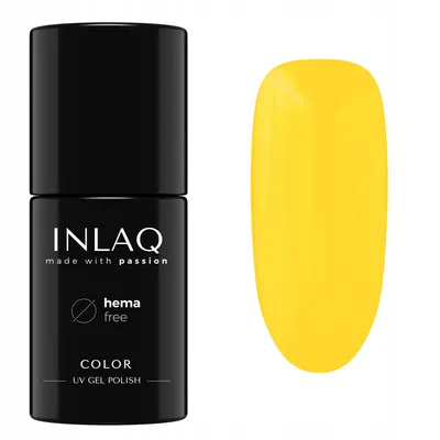 Zdjęcie produktu dla INLAQ Lakier Hybrydowy Lightning Yellow 6ml HEMA Free