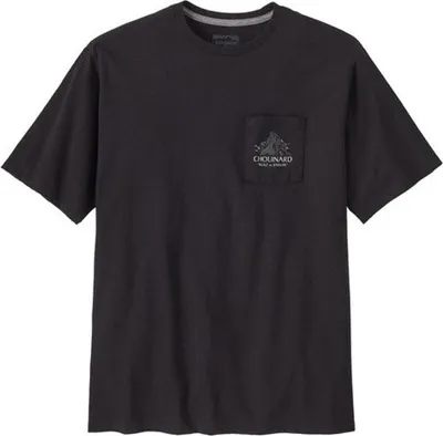 Produktbild von PATAGONIA M CHOUINARD CREST POCKET RESPONSIBIL-TEE Herren, tiefschwarz Größe: S