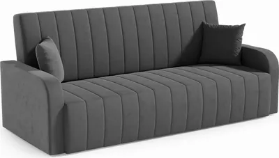 Zdjęcie produktu dla LIKMA Rozkładana Wersalka Otto Ciemnoszara 214 cm z Funkcją Spania, Pojemnikiem na Pościel, Sofa w Tkaninie Jasmine 96