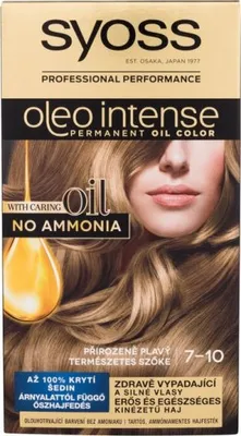 Obrázek produktu pro Oleo Intense barva na vlasy Permanent Oil Color pro ženy 50 - 7-10 Natural Blond - Syoss