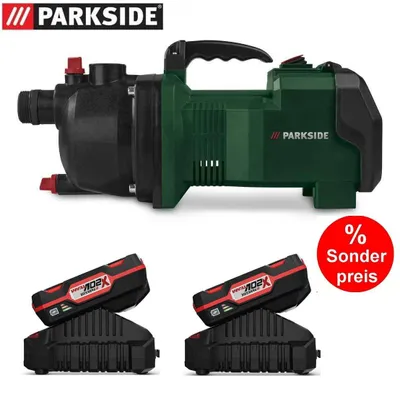 Produktbild von PARKSIDE 40V Akku-Gartenpumpe PGPA 40-Li + 2 x Akku + 2 x Ladegerät X 20 V Team