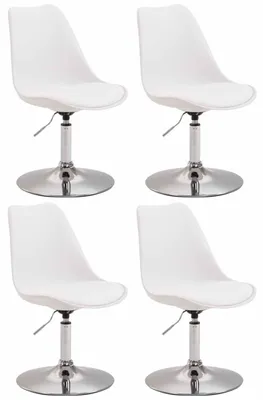Produktbild von 4er Set Esszimmerstühle Maverick C Kunststoff weiß