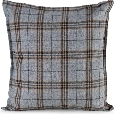 Image de Taie d'oreiller Jardin Imperméable Extérieur 24D 45X45 argenté marron à carreaux