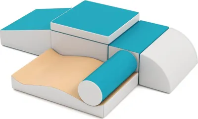 Produktbild von 7-teiliges Kletterblock-Set aus Schaumstoff für Kinder