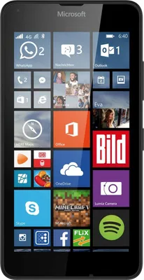 Produktbild von Microsoft Lumia 640 LTE, 12,7 cm (5"), 1 GB, 8 GB, 8 MP, Windows Phone 8.1, Schwarz