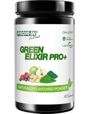 Obrázek produktu pro Prom-In Green Elixir Pro+ 405 g lesní plody / Superpotraviny / Nápojová směs s obsahem superpotravin, antioxidantů a adaptogenů