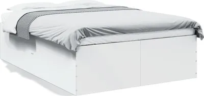 Produktbild von vidaXL Bettgestell Weiß 120x190 cm Holzwerkstoff