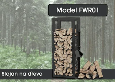 Obrázok produktu pre Drevený stojan FWR01, 100 x 40 x 25 cm
