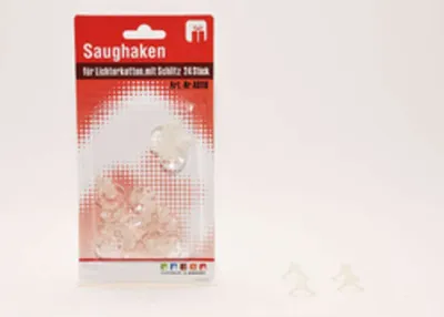 Obrázek produktu pro 24 přísavných háčků se štěrbinou pro pohádková světla Ø 20 mm