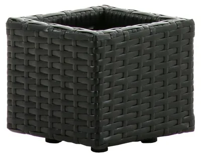 Produktbild von CLP Polyrattan Blumenkübel Laura S,schwarz