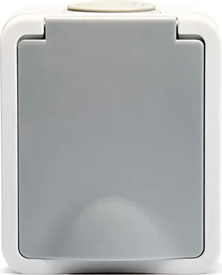 Produktbild von Feuchtraum Steckdose McPower ''Fix'', Steckanschluss, 250V/16A, IP54, AP