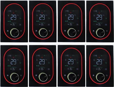 Produktbild von 8x Digital Thermostat Smart Raumthermostat fuer Warmwasserbereitung Fussbodenheizung mit VA-Touchscreen, einstellbarem Knopf, 5+1+1 Wochenprogrammierung