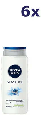 Produktbild von 6x NIVEA Douchegel Men Sensitive 400 ml