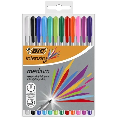 Zdjęcie produktu dla Bic 964893 Piro kulkowe BIC Intensity Medium, plastikowe, 12 sztuk
