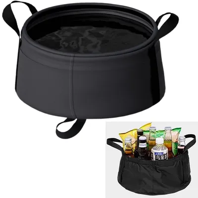Produktbild von faltbare Waschwanne, schwarz, 1 Stück, für Camping und Küche