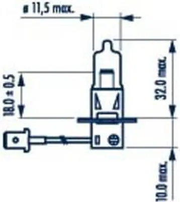 Produktbild von 1x H3 NARVA Lampen Autolampen 12V 55W PK22s 483214000