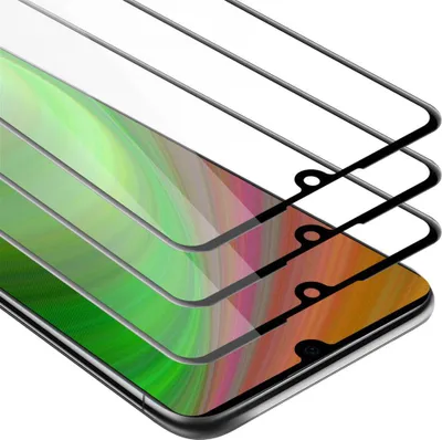 Produktbild von Cadorabo 3x Vollbild Panzer Folie für Huawei P30 Schutzfolie in Schwarz Tempered Display-Schutzglas