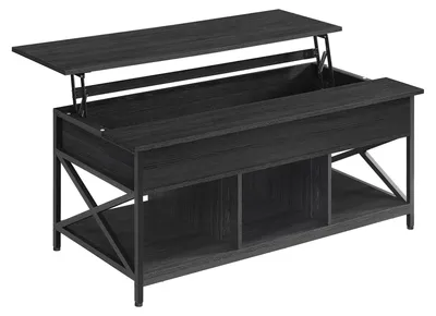 Obrázek produktu pro VASAGLE, konferenční stolek, výškově nastavitelný, s křížovou konstrukcí, rozměry 120 x 60 x (48-62) cm