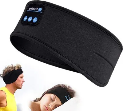 Zdjęcie produktu dla Bezprzewodowe słuchawki sportowe Bluetooth z głośnikiem stereo HD, idealne dla sportowców, kobiet i mężczyzn – doskonałe do biegania, treningu i relaksu.