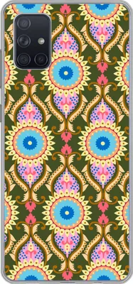 Produktbild von MuchoWow® Handyhülle Schutzhülle Hülle für Telefoonhoesje Samsung Galaxy A71 Design - Orient - Retro Silikon Softcase Handy Hülle - Kartenbesitzer