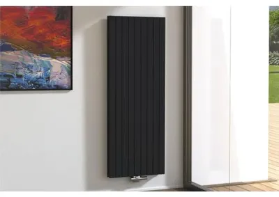 Produktbild von Rotheigner Designheizkörper PANEL 1800 x 662 mm schwarz matt Anschluss Mittig unten