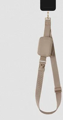 Produktbild von iDeal of Sweden IDUPS-128, Handy, Polyamid, Polyester, Polyurethan (PU), Zink, Beige, China, This universal utility phone strap fits most phone cases, not compatible with iPhone model X, XS,..., 140 cm