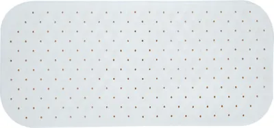 Produktbild von MSV Premium Duschmatte Badematte Badewannenmatte Badewanneneinlage antibakteriell rutschfest mit Saugnäpfen - Weiß - ca. 36 x 97 cm - duftet nach Rosen - waschbar bei 60° Grad
