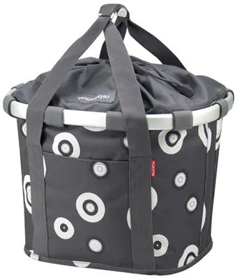 Produktbild von Reisenthel Klickfix Bikebasket Lenker-Korbtasche, bubbles anthrazit, lose
