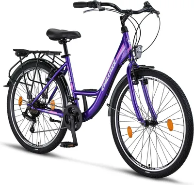 Obrázok produktu pre Chillaxx Bike Strada Premium City Bike 24, 26, 28 palcov - bicykel pre dievčatá, chlapcov, mužov a ženy - 21 rýchlostí - holandský mestský bicykel