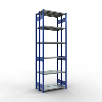 Zdjęcie produktu dla Podwójna podstawa wtykowa 250 kg - 3000x1000x2x300 mm, 14 półek