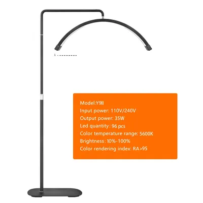 Immagine prodotto di Lampada fotografica, design ad arco, tecnologia luminosa LED, Y9II nero