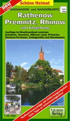 Produktbild von Radwander- und Wanderkarte Rathenow, Premnitz und Umgebung 1 : 35 000