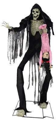 Produktbild von Riesiger Boogey Man Skelett Animatronic 213 cm mit Bewegung, Licht & Sound