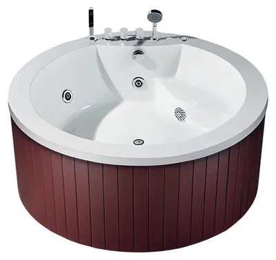Produktbild von Whirlwanne Hydromassagewanne Whirlpool Blubberbad Spa-Bad Sprudelbad 150x150 cm
